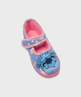 Chaussons babies à scratch en velours imprimés fille - Stitch vue5 - LILO & STITCH - GEMO