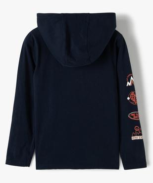 T-shirt à capuche imprimé garçon vue4 - GEMO (JUNIOR) - GEMO