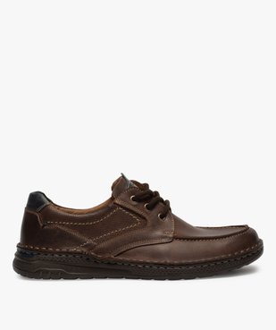 Derbies homme confort à surpiqûres contrastées vue1 - GEMO (CASUAL) - GEMO