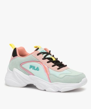 Baskets femme à semelle épaisse look dad shoes - FILA à reflets irisés vue2 - FILA - GEMO