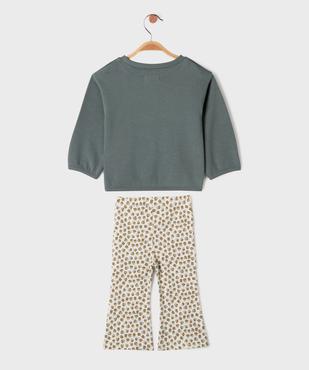 Ensemble 2 pièces sweat + legging flare bébé fille vue4 - GEMO 4G BEBE - GEMO