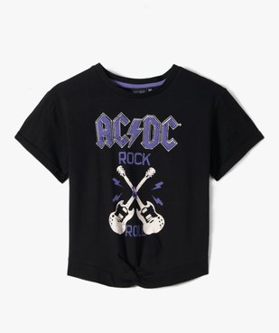 Tee-shirt fille à manches courtes avec motif rock - ACDC vue2 - ACDC - GEMO