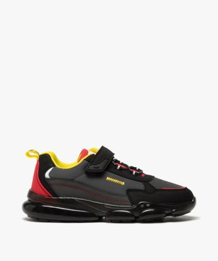 Baskets garçon colorées à semelle translucide et scratch vue1 - Nikesneakers (ENFANT) - Nikesneakers
