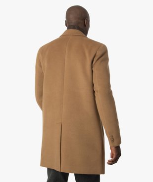 Manteau court homme effet drap de laine vue3 - GEMO (HOMME) - GEMO