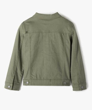 Veste fille en twill extensible vue4 - GEMO (ENFANT) - GEMO