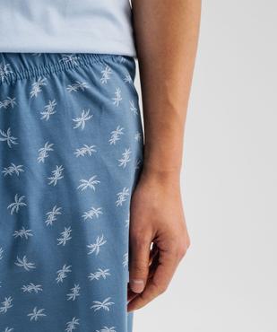 Pyjashort imprimé et brodé homme vue4 - GEMO 4G HOMME - GEMO