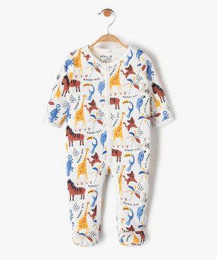 Pyjama dors-bien bébé imprimé avec ouverture sur l’avant vue1 - GEMO(BB COUCHE) - GEMO