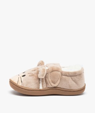 Chaussons garçon en forme de castor fermeture scratch vue3 - GEMO (ENFANT) - GEMO