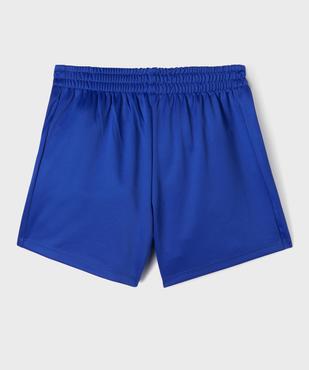 Short de sport à taille élastiquée et bandes fille vue3 - GEMO (JUNIOR) - GEMO