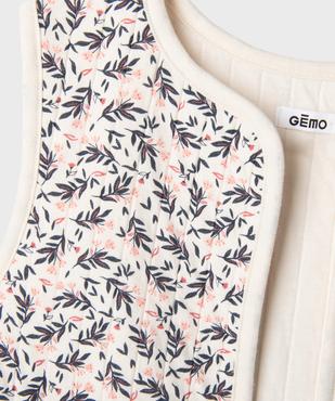 Gilet sans manches à motifs fleuris fille vue3 - GEMO (ENFANT) - GEMO