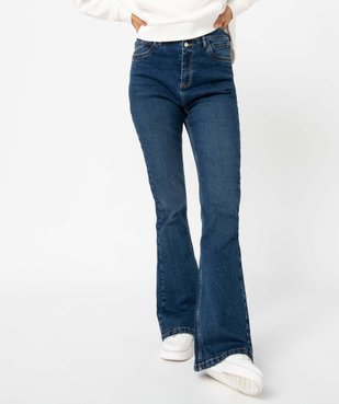 Jean femme coupe bootcut taille haute vue1 - GEMO 4G FEMME - GEMO