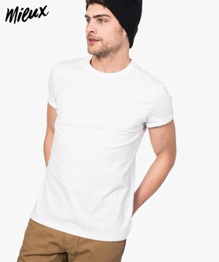 Tee-shirt homme regular à manches courtes en coton bio vue1 - GEMO C4G HOMME - GEMO