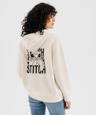 Sweat à capuche en molleton imprimé devant et dos femme - Stitch vue6 - LILO & STITCH - GEMO