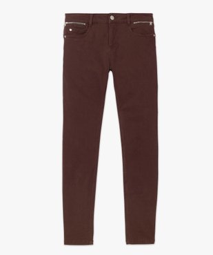 Pantalon femme coupe slim effet push-up vue4 - GEMO(FEMME PAP) - GEMO