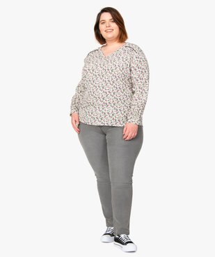 Jean femme extensible coupe Slim vue6 - GEMO (G TAILLE) - GEMO