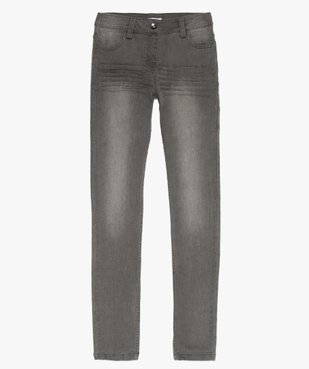Jean fille coupe skinny en matière extensible vue1 - GEMO C4G FILLE - GEMO