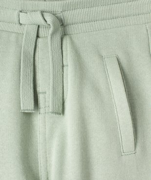 Pantalon bébé garçon en maille avec ceinture bord-côte vue2 - GEMO(BEBE DEBT) - GEMO
