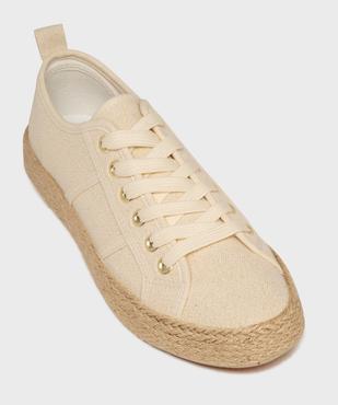 Tennis en toile à semelle de corde femme - Follow Me vue5 - FOLLOW ME G4G - GEMO