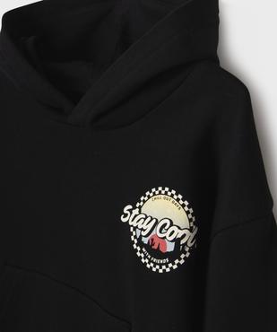 Sweat à capuche avec motif poitrine et dos garçon vue2 - GEMO (ENFANT) - GEMO