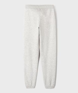 Jogging en molleton chiné fille vue3 - GEMO 4G FILLE - GEMO