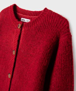 Gilet en grosse maille à col rond fille vue2 - GEMO (ENFANT) - GEMO