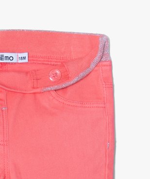 Jegging bébé fille à taille réglable et ceinture pailletée vue2 - GEMO(BEBE DEBT) - GEMO