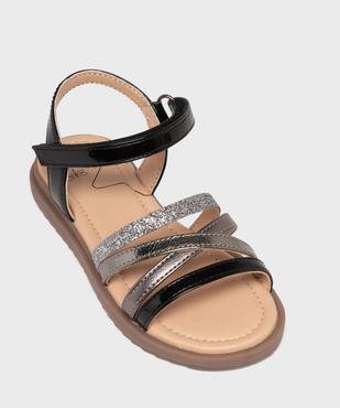 Sandales à brides métallisées et pailletées fille - Lovely Wings vue5 - LOVELY WINGS - GEMO