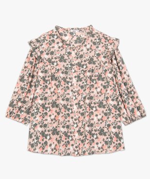 Blouse femme à plastron à imprimé floral vue4 - GEMO (G TAILLE) - GEMO