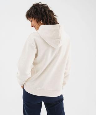 Sweat à capuche avec broderie femme - LuluCastagnette vue3 - LULU CASTAGNETTE GEMO FOR GOOD - GEMO