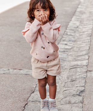 Short bébé fille en velours grosses côtes vue6 - GEMO(BEBE DEBT) - GEMO