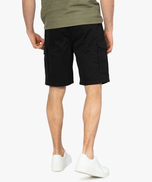 Bermuda homme multipoche à taille élastiquée vue3 - GEMO (HOMME) - GEMO