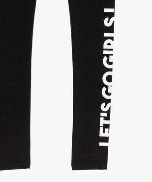 Leggings fille spécial sport avec inscription sur une jambe vue3 - GEMO (JUNIOR) - GEMO
