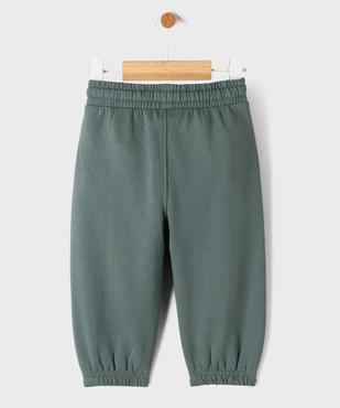 Pantalon de jogging uni avec taille ajustable bébé garçon vue3 - GEMO 4G BEBE - GEMO