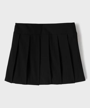 Jupe courte plissée avec doublure short fille vue3 - GEMO (JUNIOR) - GEMO