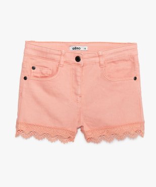 Short fille finition crochet vue1 - GEMO (ENFANT) - GEMO