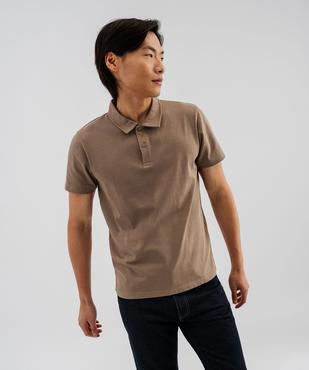 Polo à manches courtes en coton résistant homme vue1 - GEMO (HOMME) - GEMO