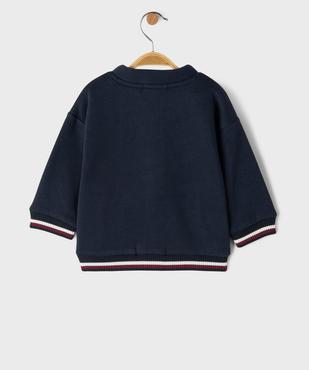 Sweat pressionné à col V bébé garçon – LuluCastagnette vue3 - LULU CASTAGNETTE G4G D - GEMO