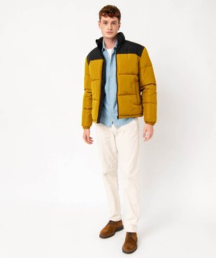 Blouson matelassé avec col montant homme vue6 - GEMO 4G HOMME - GEMO
