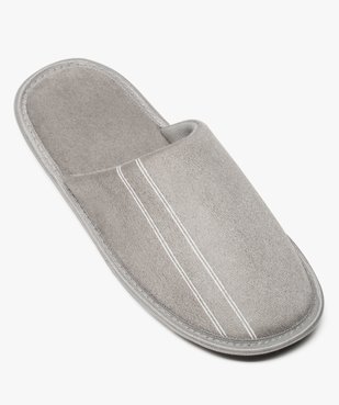 Chaussons homme forme mules velours avec liserés vue5 - Nikesneakers(HOMWR HOM) - Nikesneakers
