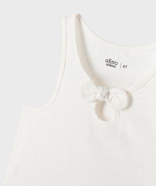 Débardeur en jersey de coton flammé finition roulottée fille vue2 - GEMO 4G FILLE - GEMO