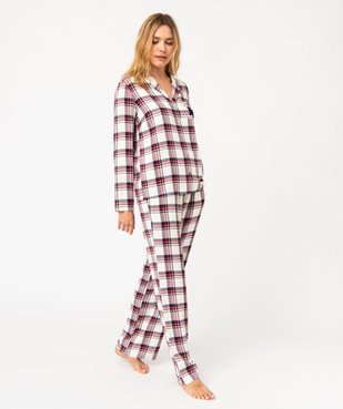 Pyjama à carreaux femme - LuluCastagnette vue2 - LULUCASTAGNETTE - GEMO