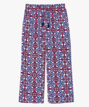 Pantalon femme à motifs fleuris coupe ample vue4 - GEMO (G TAILLE) - GEMO