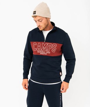 Sweat à col montant bicolore homme - Camps United vue2 - CAMPS UNITED - GEMO