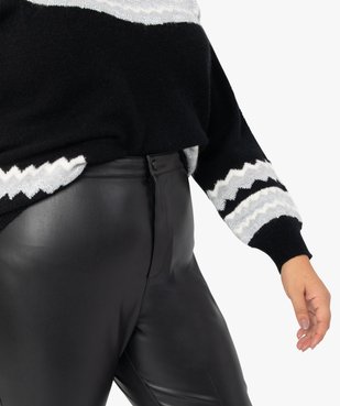 Pantalon femme slim imitation cuir vue2 - GEMO (G TAILLE) - GEMO