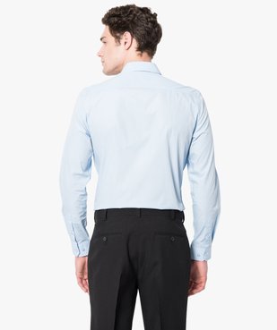 Chemise homme coupe droite unie - Repassage facile vue3 - GEMO (HOMME) - GEMO