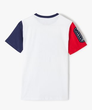 Tee-shirt garçon avec manches colorées – Camps United vue3 - CAMPS UNITED - GEMO