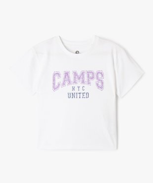 Tee-shirt fille large avec motif craquelé - Camps United vue2 - CAMPS UNITED - GEMO