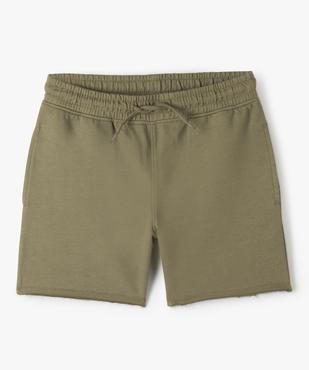 Bermuda garçon en maille à bord franc vue1 - GEMO (JUNIOR) - GEMO