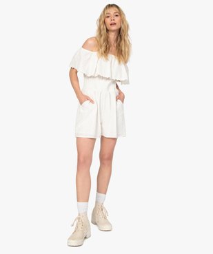 Combishort femme en broderie anglaise – Lulu Castagnette vue5 - LULUCASTAGNETTE - GEMO