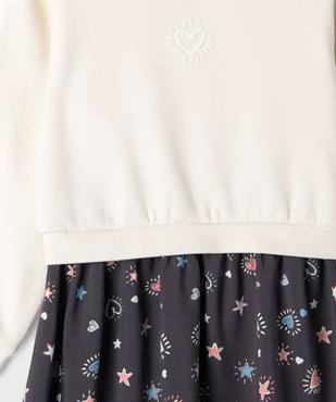 Robe avec haut sweat fille vue4 - GEMO (ENFANT) - GEMO